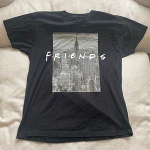 Friends TV Series Mens Graphic T Shirt Size L Black New York City Views